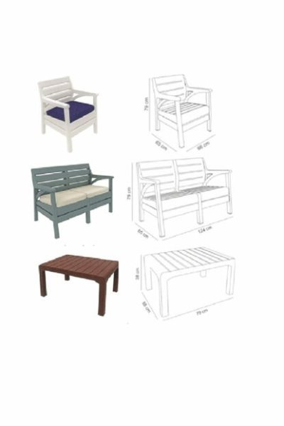 Holiday Miami Set Masa Takımı  Bahçe & Balkon Seti