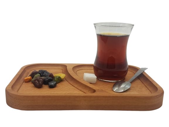 Çay kahve Sunum Ahşap Altlık el yapımı Dikdörtgen