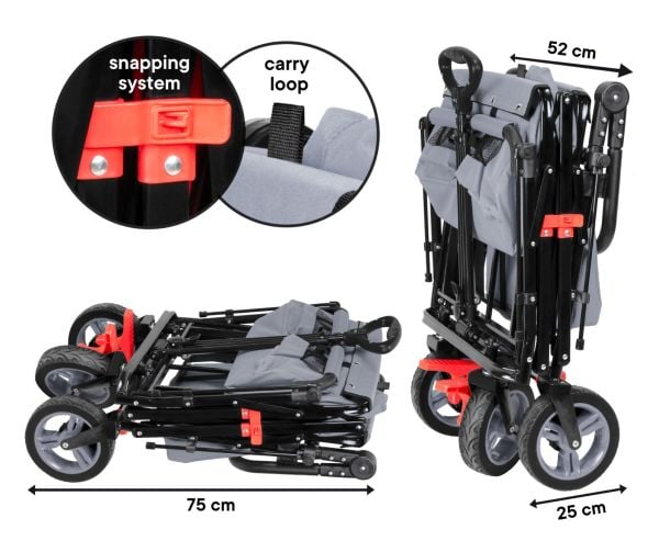 NazarAntalya Taşınabilir Çok Amaçlı Vagon gri